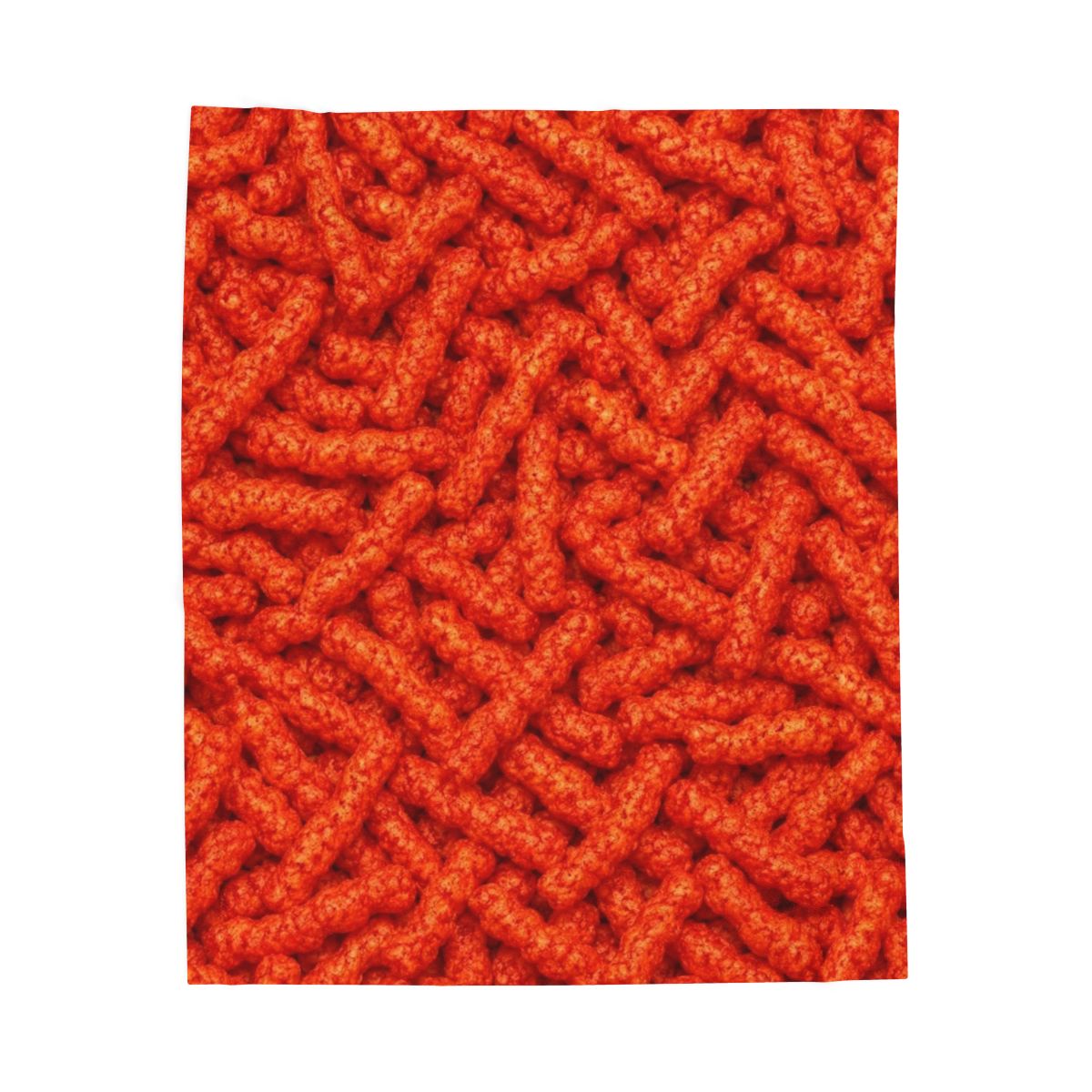 Hot Cheeto Pattern Velveteen Plush Blanket