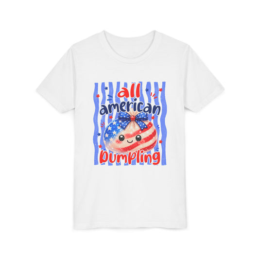 Youth Tee — "All American Dumpling" Patriotic Kids T-Shirt