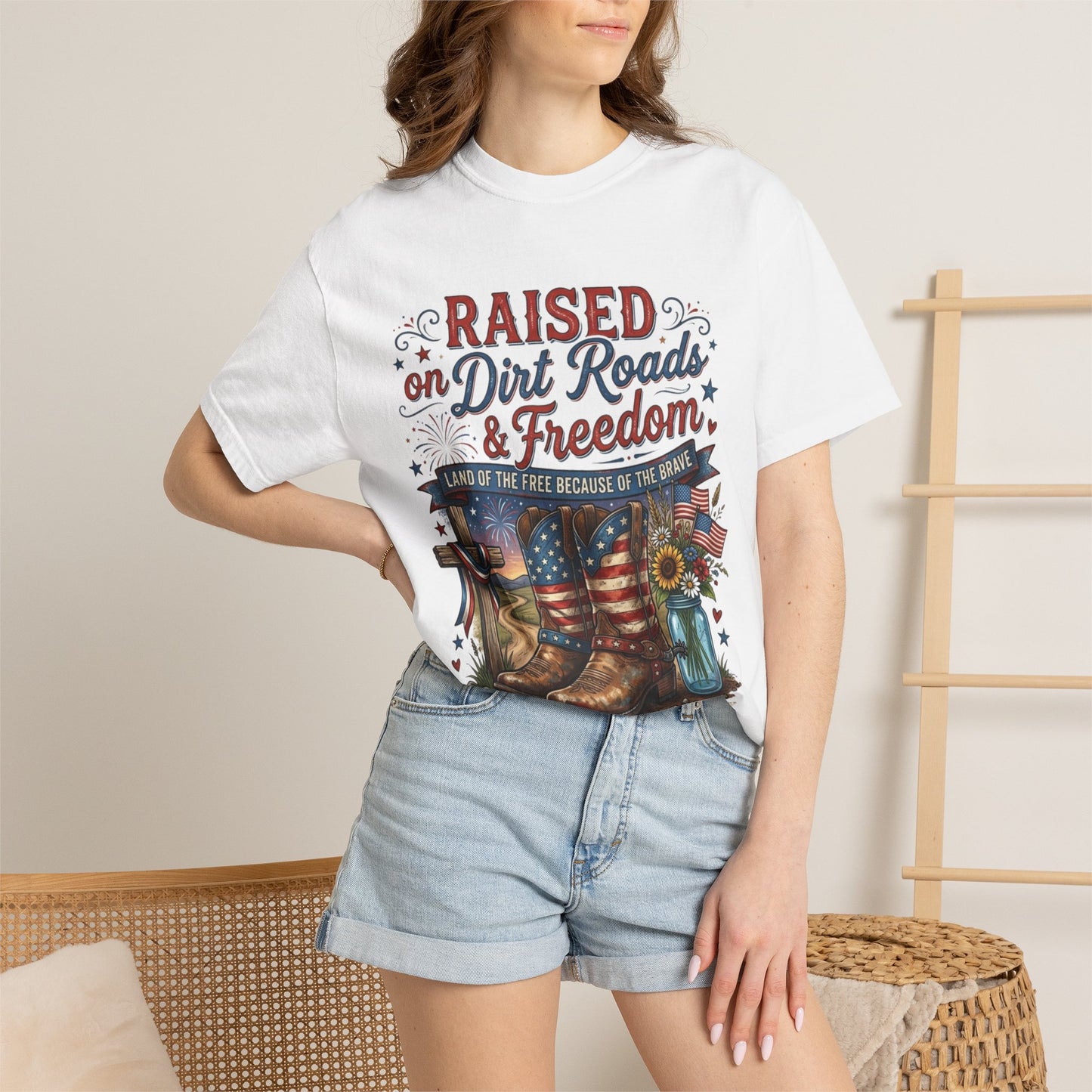 Raised On Dirt Roads & Freedom |  T-shirt
