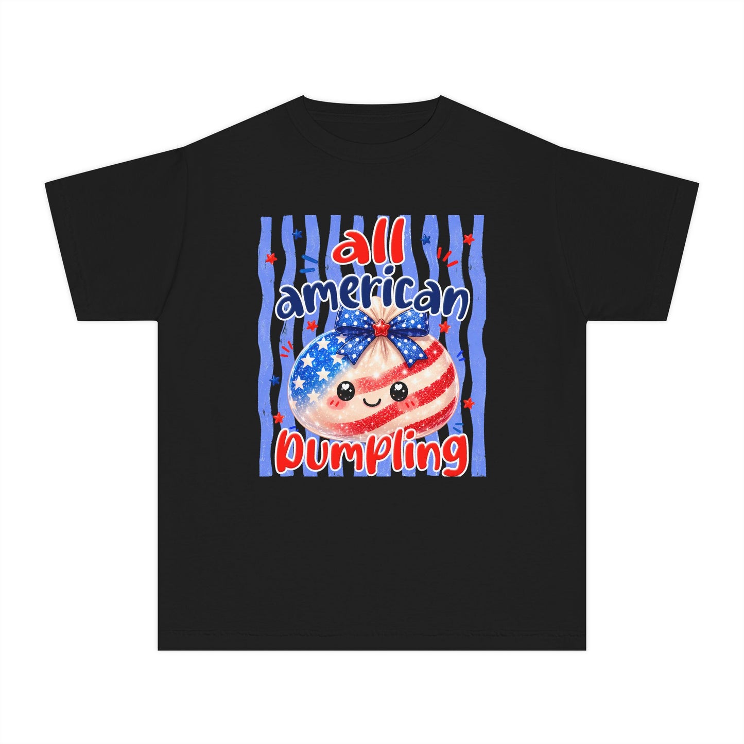 Youth Tee — "All American Dumpling" Patriotic Kids T‑Shirt (4th of July)