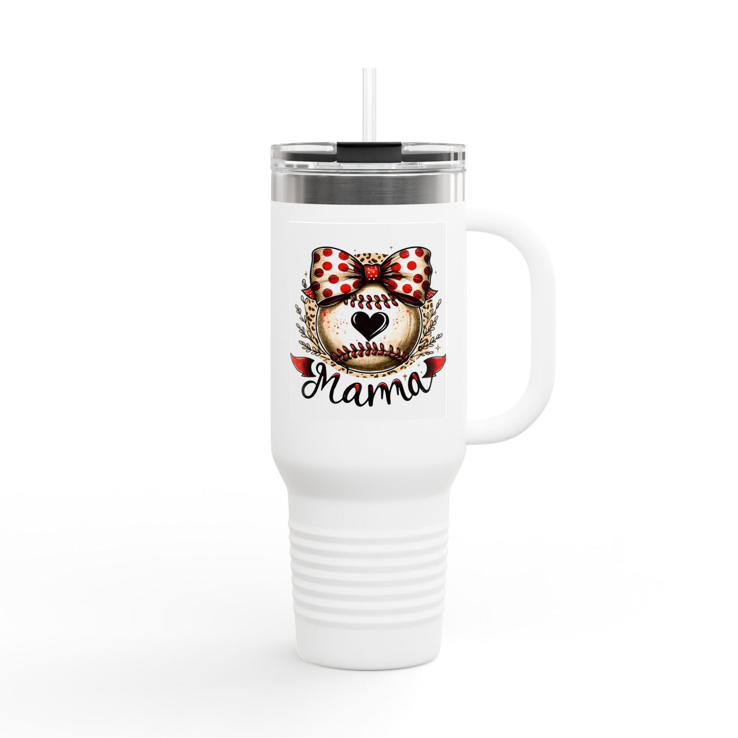 Mama Bear 40oz Insulated Travel Mug – Large Stainless Steel Tumbler with Handle