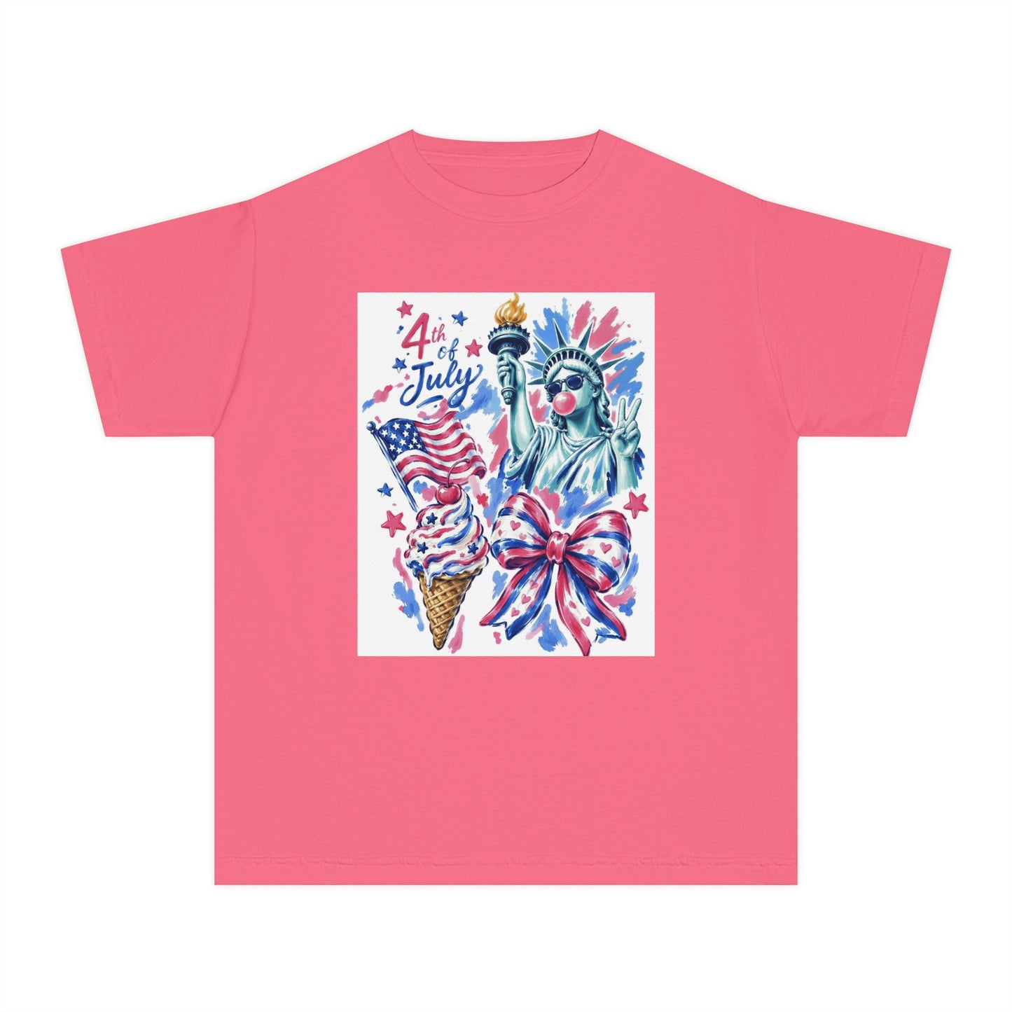 Girl's Youth 4th of July Tee