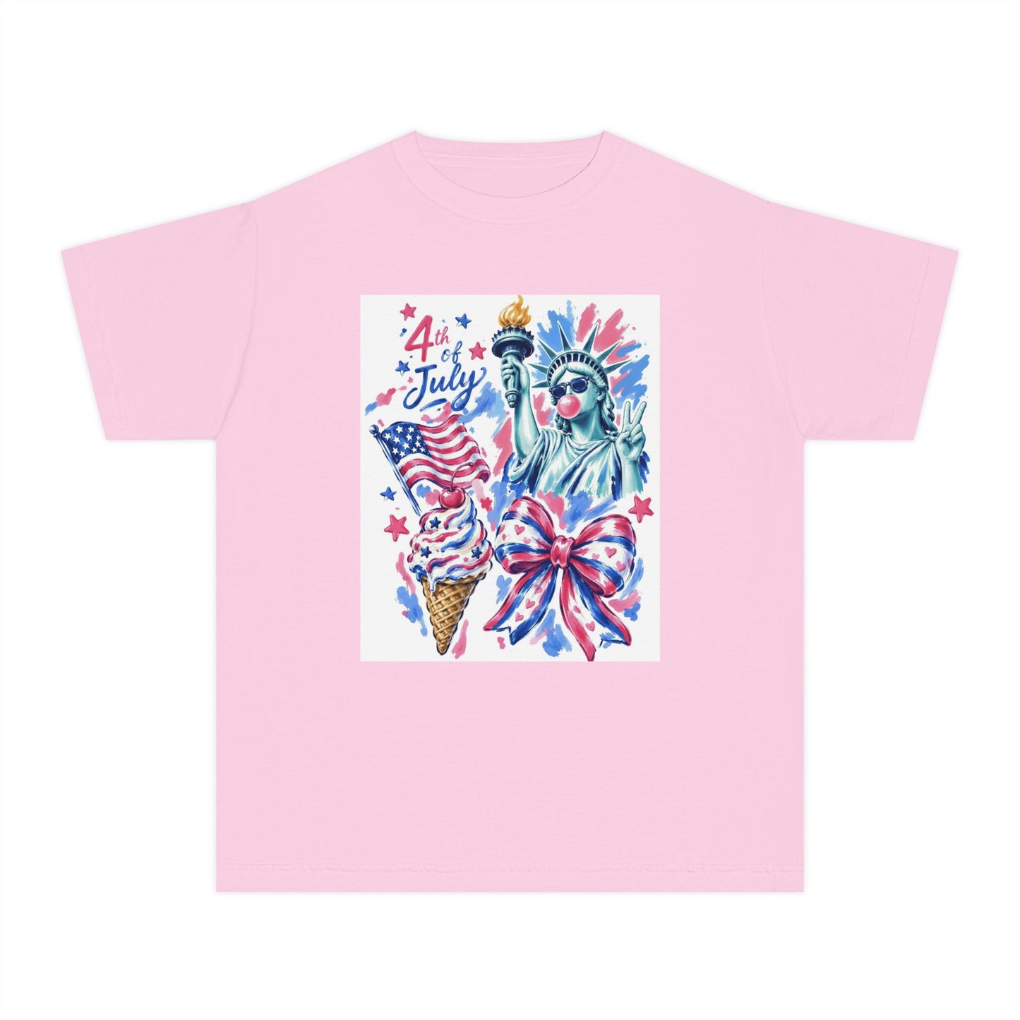 Girl's Youth 4th of July Tee