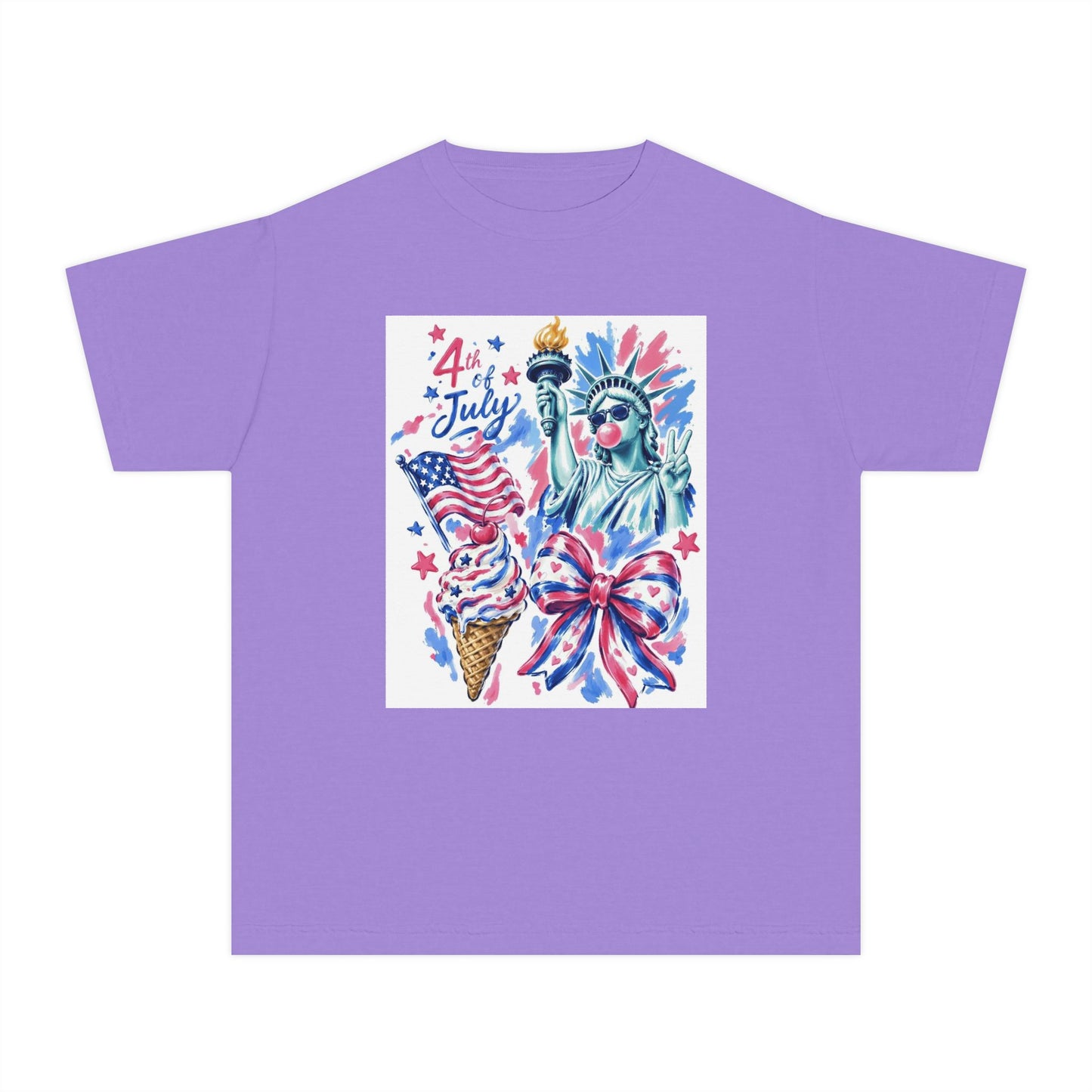 Girl's Youth 4th of July Tee